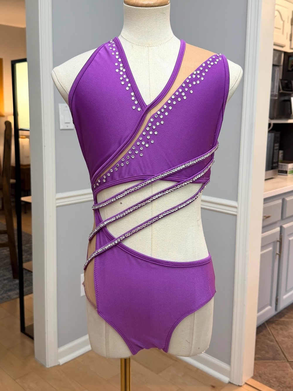 Purple jazz leotard